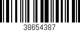 Código de barras (EAN, GTIN, SKU, ISBN): '38654387'