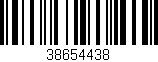 Código de barras (EAN, GTIN, SKU, ISBN): '38654438'
