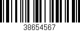 Código de barras (EAN, GTIN, SKU, ISBN): '38654567'