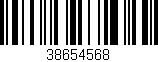 Código de barras (EAN, GTIN, SKU, ISBN): '38654568'