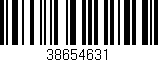 Código de barras (EAN, GTIN, SKU, ISBN): '38654631'
