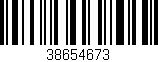 Código de barras (EAN, GTIN, SKU, ISBN): '38654673'