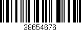 Código de barras (EAN, GTIN, SKU, ISBN): '38654676'
