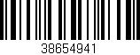 Código de barras (EAN, GTIN, SKU, ISBN): '38654941'