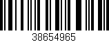 Código de barras (EAN, GTIN, SKU, ISBN): '38654965'