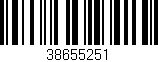 Código de barras (EAN, GTIN, SKU, ISBN): '38655251'