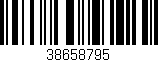 Código de barras (EAN, GTIN, SKU, ISBN): '38658795'