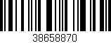 Código de barras (EAN, GTIN, SKU, ISBN): '38658870'