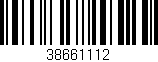 Código de barras (EAN, GTIN, SKU, ISBN): '38661112'