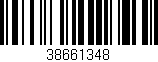 Código de barras (EAN, GTIN, SKU, ISBN): '38661348'