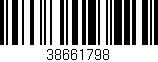 Código de barras (EAN, GTIN, SKU, ISBN): '38661798'