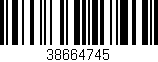 Código de barras (EAN, GTIN, SKU, ISBN): '38664745'