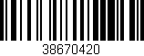 Código de barras (EAN, GTIN, SKU, ISBN): '38670420'
