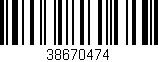 Código de barras (EAN, GTIN, SKU, ISBN): '38670474'