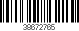 Código de barras (EAN, GTIN, SKU, ISBN): '38672765'