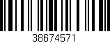 Código de barras (EAN, GTIN, SKU, ISBN): '38674571'