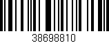 Código de barras (EAN, GTIN, SKU, ISBN): '38698810'