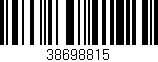 Código de barras (EAN, GTIN, SKU, ISBN): '38698815'