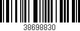 Código de barras (EAN, GTIN, SKU, ISBN): '38698830'