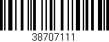 Código de barras (EAN, GTIN, SKU, ISBN): '38707111'