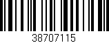 Código de barras (EAN, GTIN, SKU, ISBN): '38707115'