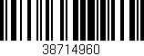 Código de barras (EAN, GTIN, SKU, ISBN): '38714960'