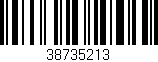 Código de barras (EAN, GTIN, SKU, ISBN): '38735213'