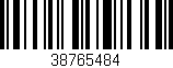 Código de barras (EAN, GTIN, SKU, ISBN): '38765484'