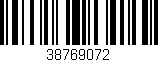 Código de barras (EAN, GTIN, SKU, ISBN): '38769072'