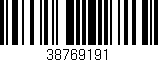Código de barras (EAN, GTIN, SKU, ISBN): '38769191'