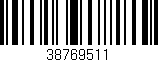 Código de barras (EAN, GTIN, SKU, ISBN): '38769511'