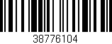 Código de barras (EAN, GTIN, SKU, ISBN): '38776104'