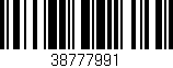 Código de barras (EAN, GTIN, SKU, ISBN): '38777991'