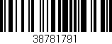 Código de barras (EAN, GTIN, SKU, ISBN): '38781791'