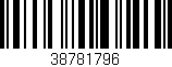 Código de barras (EAN, GTIN, SKU, ISBN): '38781796'