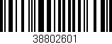 Código de barras (EAN, GTIN, SKU, ISBN): '38802601'