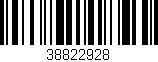 Código de barras (EAN, GTIN, SKU, ISBN): '38822928'