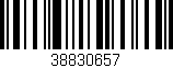 Código de barras (EAN, GTIN, SKU, ISBN): '38830657'