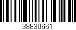 Código de barras (EAN, GTIN, SKU, ISBN): '38830661'