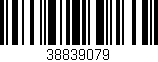 Código de barras (EAN, GTIN, SKU, ISBN): '38839079'