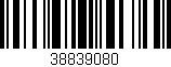 Código de barras (EAN, GTIN, SKU, ISBN): '38839080'