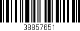 Código de barras (EAN, GTIN, SKU, ISBN): '38857651'