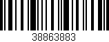 Código de barras (EAN, GTIN, SKU, ISBN): '38863883'