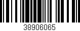 Código de barras (EAN, GTIN, SKU, ISBN): '38906065'