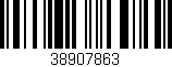Código de barras (EAN, GTIN, SKU, ISBN): '38907863'