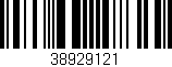 Código de barras (EAN, GTIN, SKU, ISBN): '38929121'