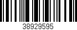 Código de barras (EAN, GTIN, SKU, ISBN): '38929595'