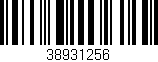 Código de barras (EAN, GTIN, SKU, ISBN): '38931256'