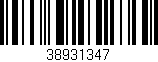 Código de barras (EAN, GTIN, SKU, ISBN): '38931347'