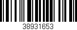 Código de barras (EAN, GTIN, SKU, ISBN): '38931653'